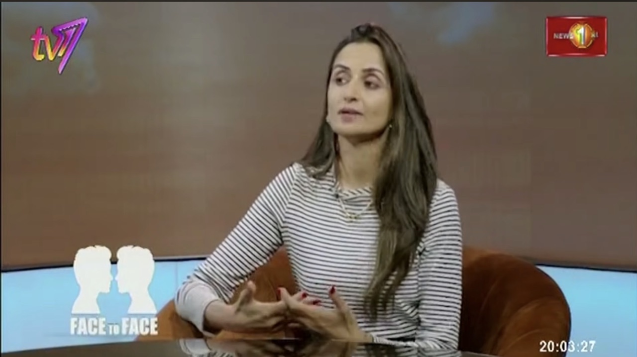 Newsfirst, Sri Lanka, December 2025: The Dangerous Work of Demining Warzones. Farzana Baduel, Trustee, The Halo Trust, on Face To Face